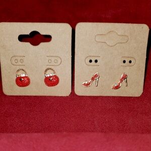 Purse & Shoes Stud Earrings